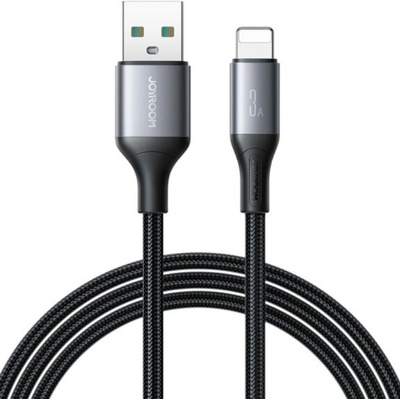 Joyroom S-A28 opletený nabíjací a dátový USB-A na Lightning 1m černý