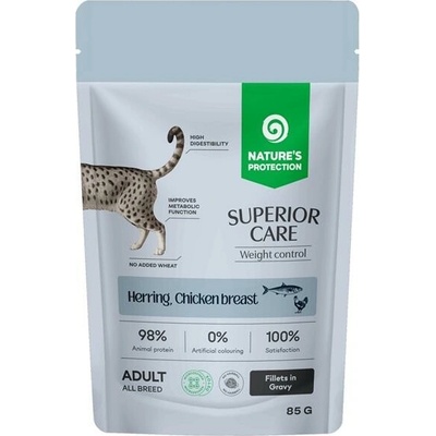Nature's Protection Superior Care Cat Weight Control Herring Chicken 85 g