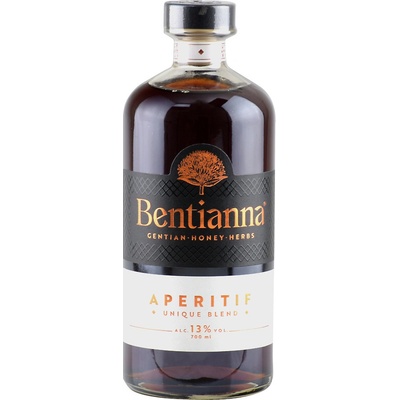 Bentianna Gentian Honey Herbs 13% 0,7 l (čistá fľaša)