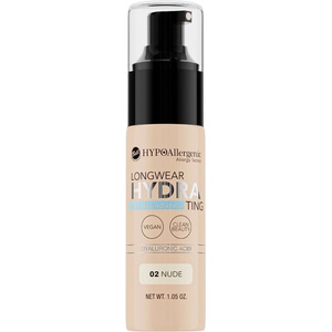 Bell HYPOAllergenic Хидратиращ фон дьо тен Longwear, 02 Nude, 30 g - baby