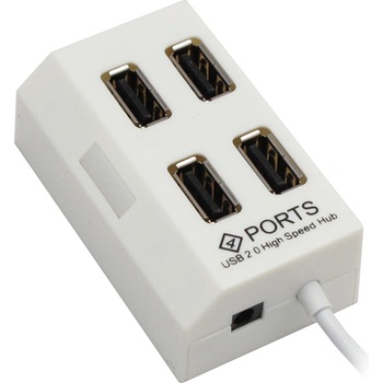 USB хъб No Brand, USB 2.0, 4 Порта, Различни цветове - 12055 (12055)