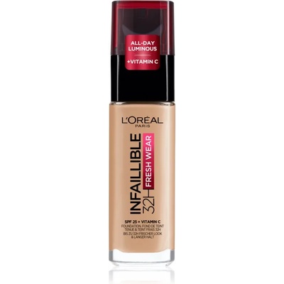 L'Oréal Infaillible 32H Fresh Wear дълготраен течен фон дьо тен цвят 140 Cool Rosé 30ml