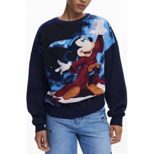 DESIGUAL Дамски суичър с цип desigual, Размер xs, Цвят Синьо (25wwsk15_bl5000)