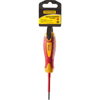 Topmaster Professional Отвертка изолир. 1000V кръст. Ph0x 60mm CR-V TMP (220133)