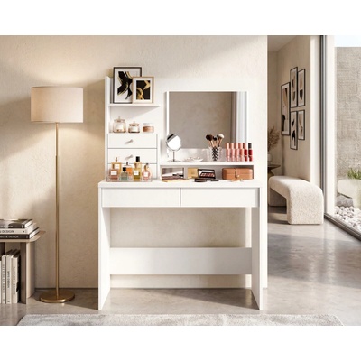 TRS-Spain Aldo toaletní stolek v minimalistickém designu Wish white