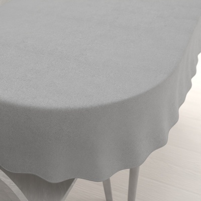 Biante Oválny obrus/imitácia brúsenej kože Alcantara ALC-020 Svetlý béžovosivý 50x100 cm