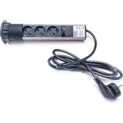 TOO PPS-301-3C IP20, 3x 2P+F, хромирана разпределителна кутия за скрит монтаж (PPS-301-3C)