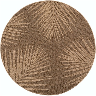 Ayyildiz Кафяв кръгъл килим за открито и закрито ø 160 cm Timber 1403 - Ayyildiz Carpets (TIMBER1601601403BROWN)