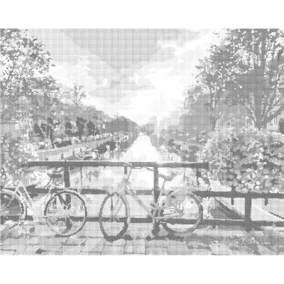 ZUTY Bodkovanie - BICYKLE A KVETY Rámovanie: bez rámu a bez vypnutia plátna, Rozmer: 40x50 cm