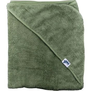 KIKKO BIO bavlnená froté osuška s kapucňou XKKO Organic 90x90 Silver Stars