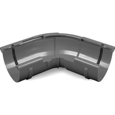 Bryza PVC vnější nastavitelný roh 120° – 145° 100 mm RAL 7021 grafit
