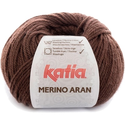 Merino Aran 46 Dark Brown Плетива прежда (MA 46)
