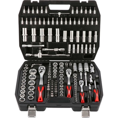 Airpress Комплект гаечни ключове + удължители - 171 части - в калъф 75247 (75247)