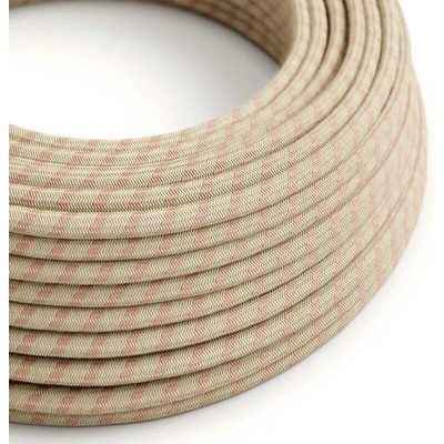 Creative Cables RD51 2x0,75mm² pruhy starorůžová 1 m