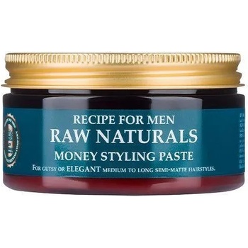 Recipe for Men Raw Naturals Money Styling Paste - паста за коса (100 мл) Стайлинг zа коса