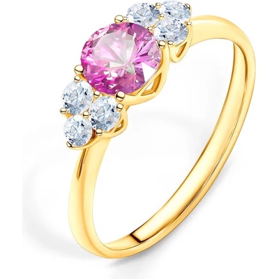 SAVICKI Годежен пръстен Fairytale: злато, розов сапфир
