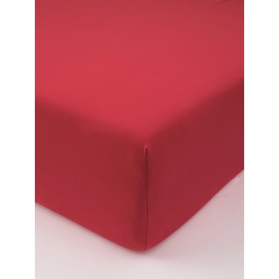 MK Lůžkoviny.cz Jersey prostěradlo s lycrou vínové 180x200