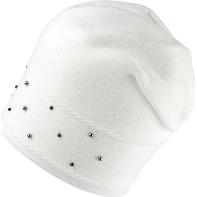 Stoklasa Dámská/dívčí zimní čepice s perlami Lamblook Bílá