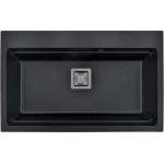 Inter Ceramic Кухненска мивка Inter Ceramic, композит, черен гранит, 78x48 см (8213 BLACK) Мивка за вграждане