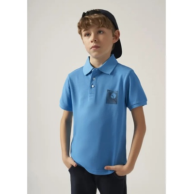 MAYORAL Поло тениска къс ръкав принт мастилено синьо за момче Mayoral