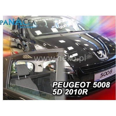 Deflektory Heko Peugeot 5008 2010 - 2017 predné + zadné