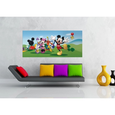 AG Design FTDNH-5343 Dětská vliesová fototapeta Mickey Mouse při hře rozměry 202 x 90 cm
