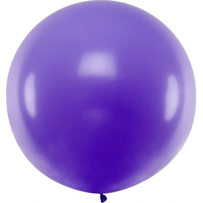 PartyDeco Jumbo balon pastelový fialový 1 m