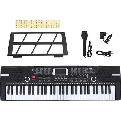 vidaXL 61 kláves Piano Electric Keyboard s hudebním stojanem pro děti