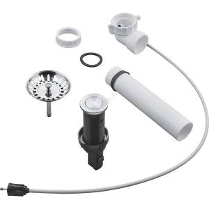 GROHE 40986sd0 - Комплект за оттичане за кухненски мивки Ø 35 мм, неръждаема стомана (gh0448) Мивка за вграждане