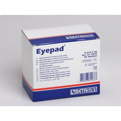Betasan Eyepad 5,7 cm x 8 cm 25 ks