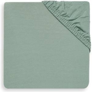 Jollein Бебешки чаршаф с ластик Jollein - Jersey, 60 x 120 cm, Ash Green (560292) - ozone