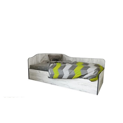 Bogdan Furniture I Легло Mod 5041 за матрак 90/200 см, Дъб крафт бял