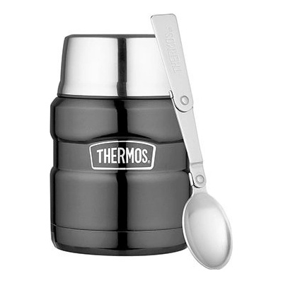 Thermos Termoska na jídlo lžící King grafitová 470 ml