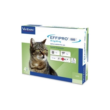 Effipro DUO spot-on Cat 1-6 kg 50 / 60 mg 4 x 0,5 ml