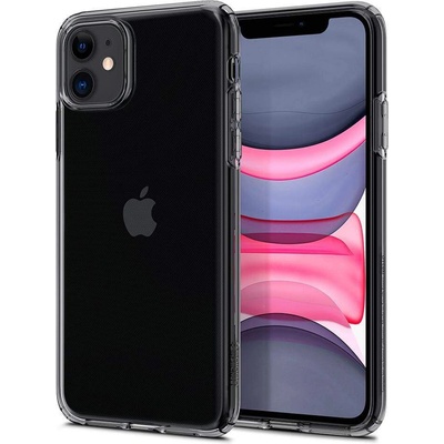 Spigen Liquid Crystal Case - тънък силиконов (TPU) калъф за iPhone 11 (сив)