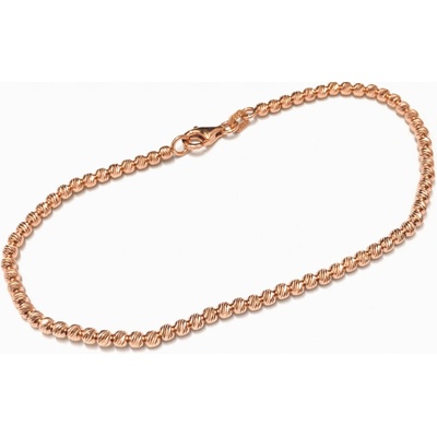 Zlatnictví Zlatíčko Zlatý kuličkový náramek růžové zlato 00109.1