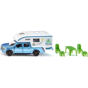 SIKU Игрален комплект Siku - Ford F150 Pick-up camper (1693)