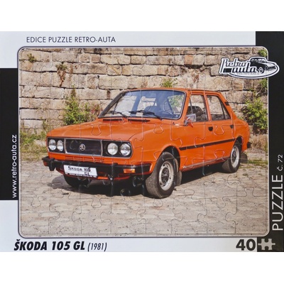 Retro-Auta č. 72 ŠKODA 105 GL 1981 40 dílků