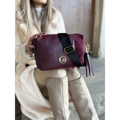 Grosso crossbody kabelka GS-3171-bordo Bordová