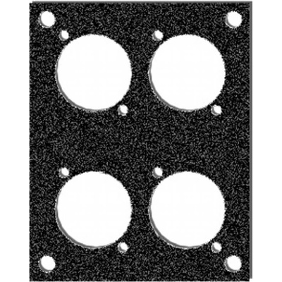Čelní deska - 4 x XLR (D-Typ) 2 HEx1 BE