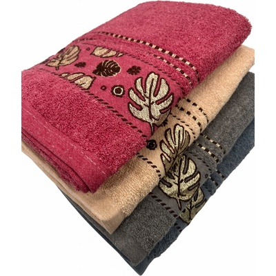 Langhuayn ručníky ALENA mix barev 45 x 100 cm Červená