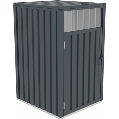 G21 Přístřešek na popelnice 240 l antracitový plechový 73 × 121 × 82 cm – Zboží Dáma