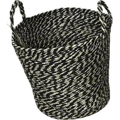 Košík, přírodní, černý, ø 33 cm BH30395789-02