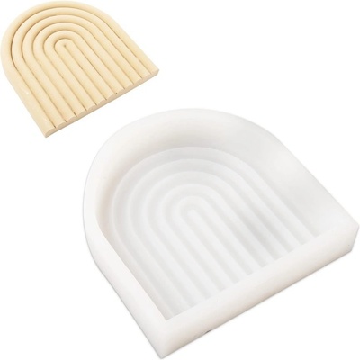 Manumi Silikonová forma na odlévání kreativní hmoty duha 154x158x30mm 1 ks