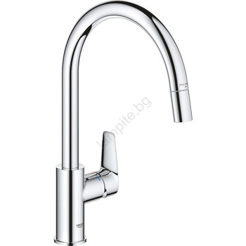 GROHE 30551000 - Смесител за кухненска мивка start edge 357 мм, полирано хромирано покритие (gh1222)