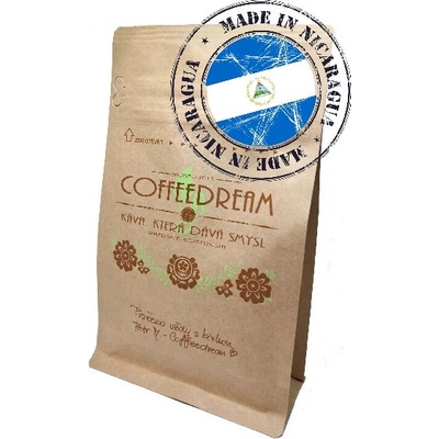 Coffeedream Káva Nicaragua Flores del Café Hrubé mletí frenchpress filtrovaná A26 250 g