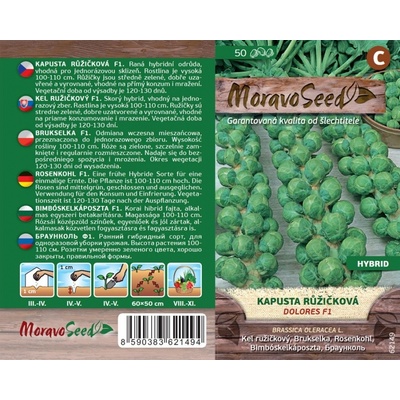 MORAVOSEED Kapusta růžičková DOLORES F1