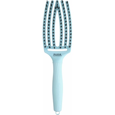 OLIVIA GARDEN Finger Brush Blue Sky kefa na vlasy masážna 6-radová stredná
