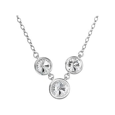 Pavona CZ Stříbrný s kameny crystals from Swarovski® crystal 32033.1