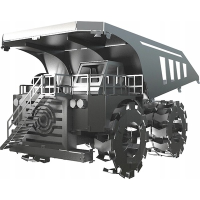 Metal Time Luxusní ocelová stavebnice Důlní vůz Quarry Transporter